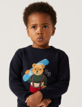 Pure Cotton Spencer Bear Jumper