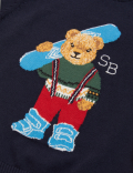 Pure Cotton Spencer Bear Jumper