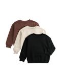 3 Pack Cotton Rich Sweatshirts (2-8 Yrs)
