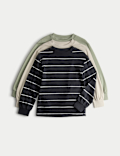 3pk Pure Cotton Tops (2-8 Yrs)