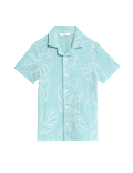 Pure Cotton Leaf Embroidered Shirt (2-8 Yrs)