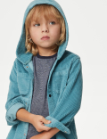 2pc Pure Cotton Hooded Shirt & T-Shirt Set (2-8 Yrs)
