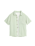 2pc Cotton Linen Shirt and T-Shirt Set (2-8 Yrs)