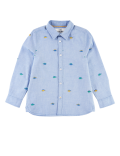 Cotton Embroidered Dinosaur Shirt (2-7 Yrs)