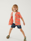 2pc Cotton Rich Shark Shirt and T-Shirt
