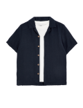 2pc Pure Cotton Shirt & T-Shirt Set
