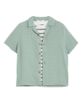 2pc Pure Cotton Shirt & T-Shirt Set