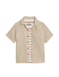 2pc Pure Cotton Shirt & T-Shirt Set