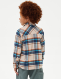 2pc Pure Cotton Checked Shirt & T-Shirt Set (2-8 Yrs)