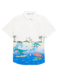 Pure Cotton Dinosaur Print Shirt