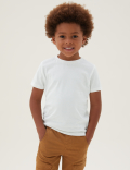 2pc Pure Cotton Check Shirt and T-Shirt (2-7 Yrs)