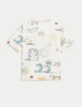 Pure Cotton Abstract Shirt