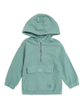 Cotton Rich Woven Half Zip Hoodie (2-7 Yrs)