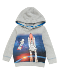 Cotton Rich Rocket Print Hoodie (2-7 Yrs)