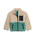Borg Colourblock Zip Up Jacket (2-8 Yrs)