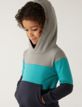 Cotton Rich Colour Block Hoodie (2-7 Yrs)
