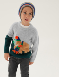 Mammoth Graphic Knitted Jumper (2-7 Yrs)