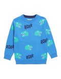 Pure Cotton Knitted Dinosaur Jumper