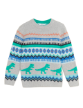 Dinosaur Fair Isle Knitted Jumper