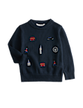 Pure Cotton London Embroidered Jumper (2-8 Yrs)