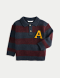 Striped Knitted Rugby Jumper (2-10 Yrs)