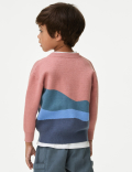 Boat Scene Knitted Jumper (2-8 Yrs)
