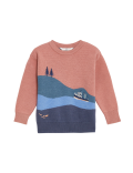 Boat Scene Knitted Jumper (2-8 Yrs)