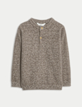 Henley Knitted Jumper (0-8 Yrs)