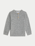 Henley Knitted Jumper (0-8 Yrs)