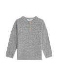 Henley Knitted Jumper (0-8 Yrs)
