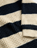 Striped Crew Neck Knitted Jumper (1-8 Yrs)
