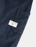 Relaxed Denim Cargo Jeans (2-8 Yrs)
