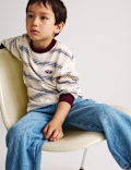 Relaxed Denim Cargo Jeans (2-8 Yrs)