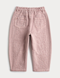 Pure Cotton Barrel Leg Jeans (2-8 Yrs)