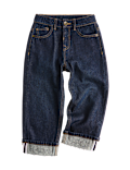 Turn Up Denim Jeans (2-8 Yrs)