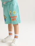 Cotton Rich Minions&trade; Graphic Shorts (2-8 Yrs)