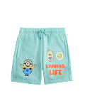Cotton Rich Minions&trade; Graphic Shorts (2-8 Yrs)