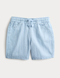 Pure Cotton Textured Shorts (2-8 Yrs)
