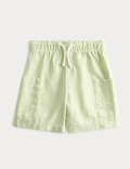 Linen Blend Cargo Shorts (2-8 Years)