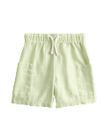 Linen Blend Cargo Shorts (2-8 Years)