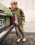 Cotton Rich Pull On Cargo Trousers (2-8 Yrs)