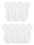 7 Pack Organic Pure Cotton Bodysuits