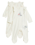 2pk Cotton Blend Peter Rabbit™ Sleepsuits