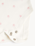 3pk Pure Cotton Printed Bodysuits