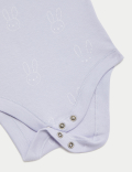 5pk Pure Cotton Bunny Bodysuits (6½lbs-3 Yrs)