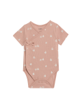 3pk Cotton Rich Swan Bodysuits (6½lbs-3 Yrs)
