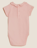 3pk Pure Cotton Bodysuits (0-3 Yrs)