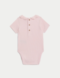 2pk Cotton Rich Frill Collar Bodysuits (6½lbs-3 Yrs)