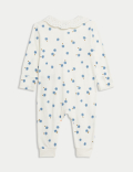 2pk Pure Cotton Floral Sleepsuits (6½lbs-3 Yrs)