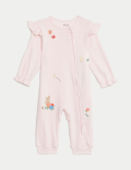 2pk Pure Cotton Teddy Sleepsuits (6½lbs-3 Yrs)